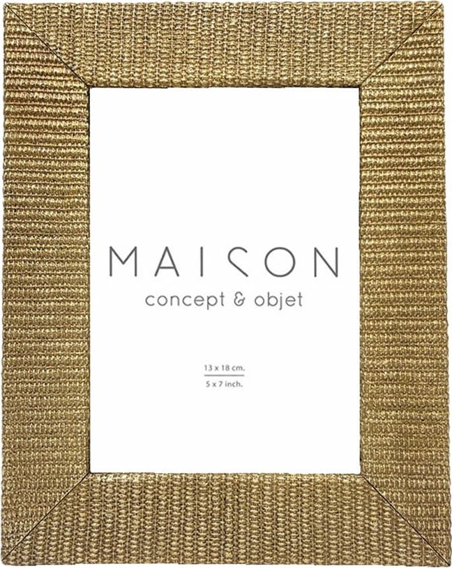 Kornizë foto Cilian, polirezina, ngjyrë ari, xham, 20x2x25 cm
