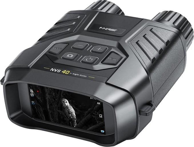 Pajisje vizion nate digjitale, FNIRSI NVS-40, 4K video, foto 36 MP, ekran 3" IPS, zmadhim digjital 6x, IR 850 nm deri 300 m, USB-C