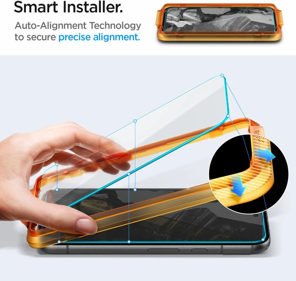 Mbrojtës ekrani xham i temperuar Spigen Glas.tR AlignMaster për Google Pixel 8A, 2 copë