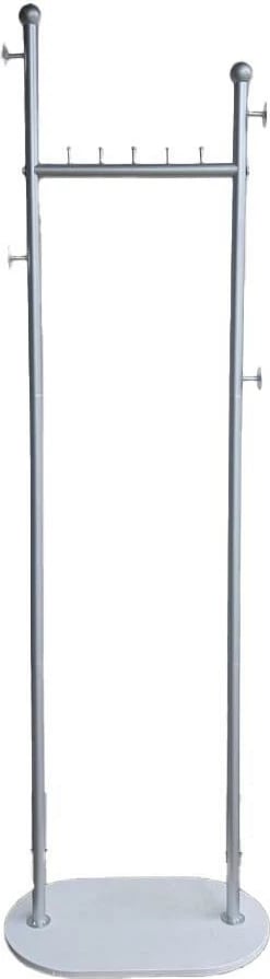 Organizues rrobash metalik NEXT, 170x50x30cm, Argjendtë