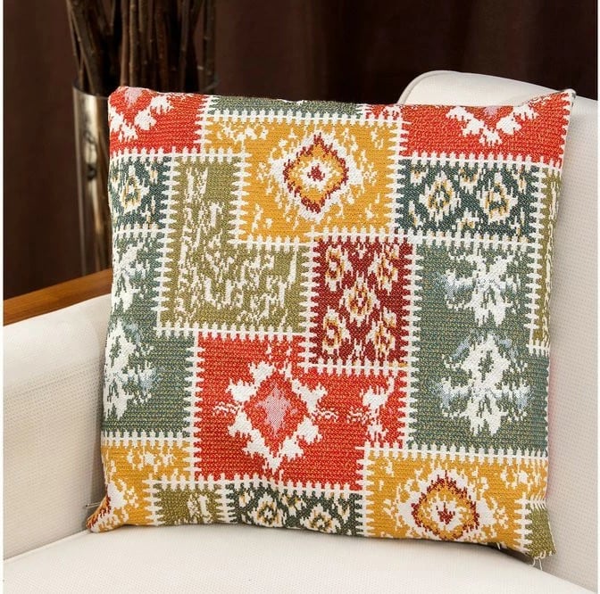 Jastëk dekorativ Evila Originals, Subo, ngjyrë e verdhë