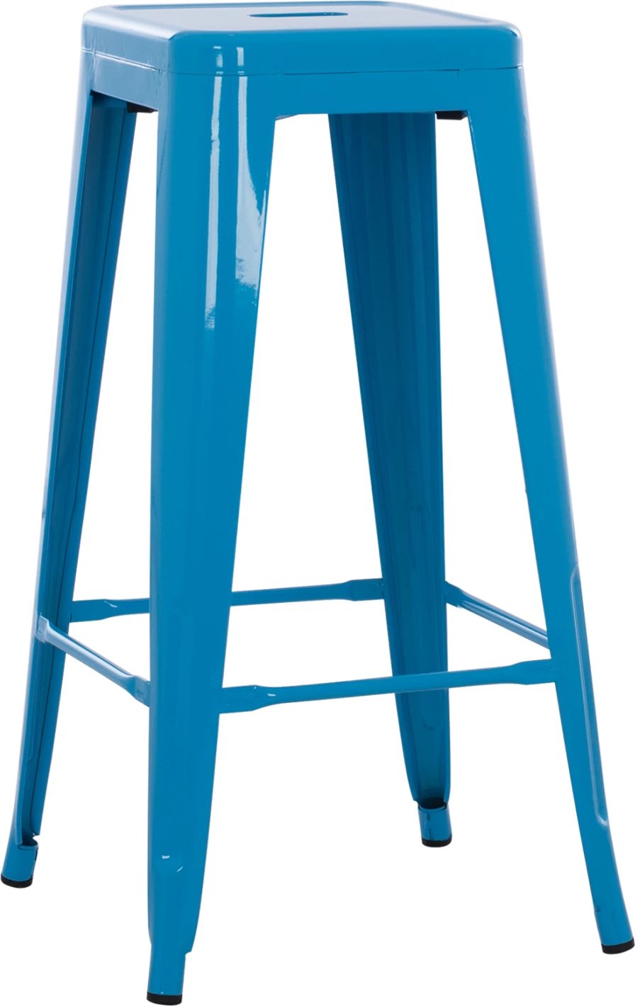 Karrige për bar MELITA FH8642.48 metalike, ngjyrë kaltër, 43x43x78H cm.