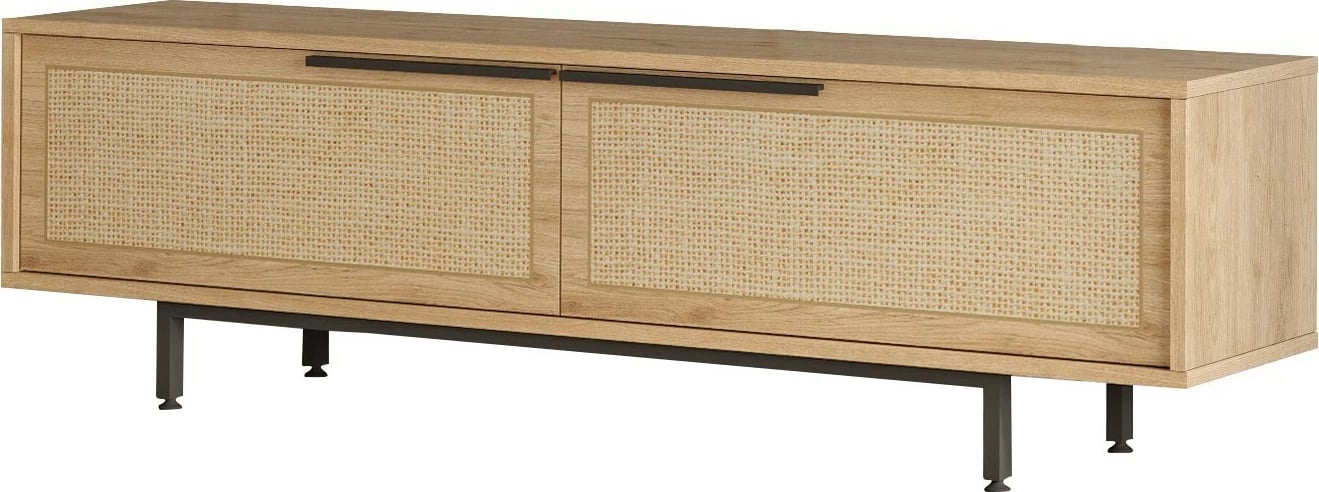 Komodë për TV, ngjyrë arrë dhe lis, Skye Decor, On1-Su