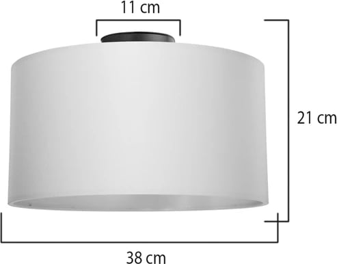 Dritë tavani, ngjyrë krem, D38x21cm
