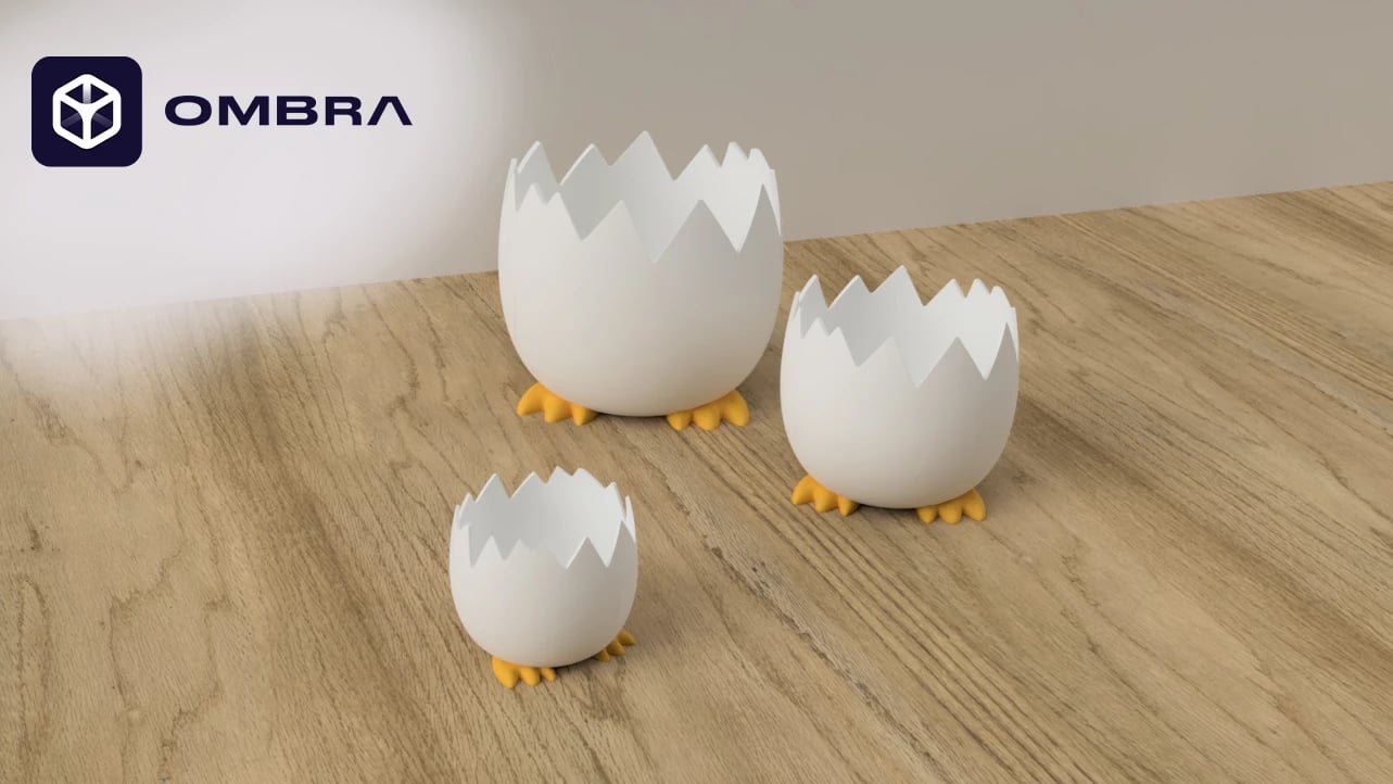 Egg Shell (Mbajtëse Pjatë Dekorative) e bardhë