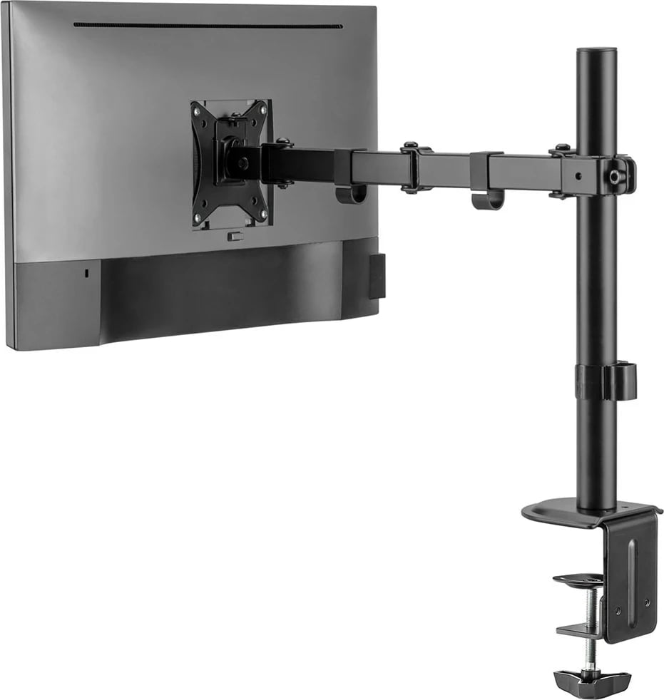 Mbajtëse tavoline për monitor Maclean MC-753N, krah i vetëm, 17-32", VESA 75x75/100x100, e zezë