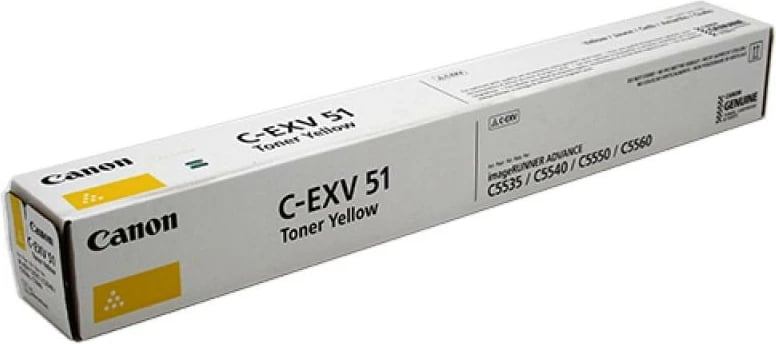 Toner Canon C-EXV 51 deri 24,000 faqe, e verdhë