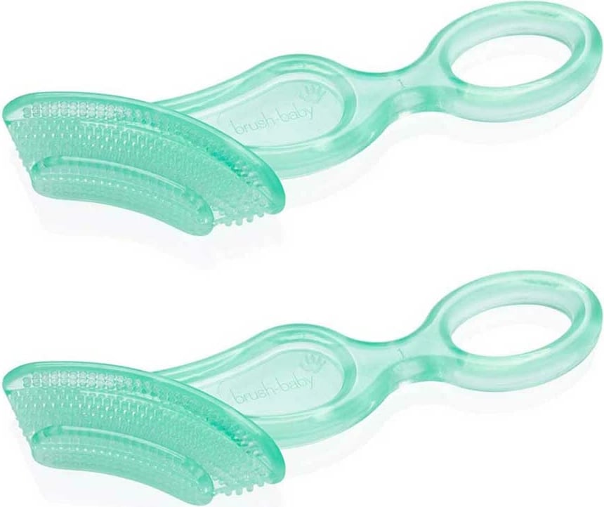 Furçë dhëmbësh dhe lodër për dhëmbë fëmijësh Brush-Baby unisex, 2 copë