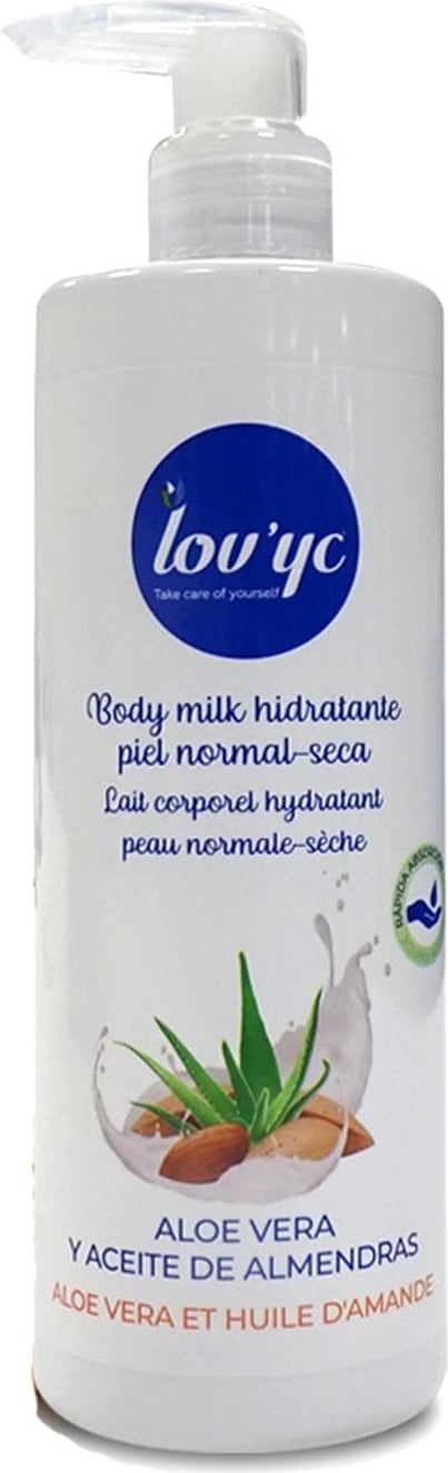 Leche trupore LOVYC Aloe Vera dhe Vaj Bajame 400ml