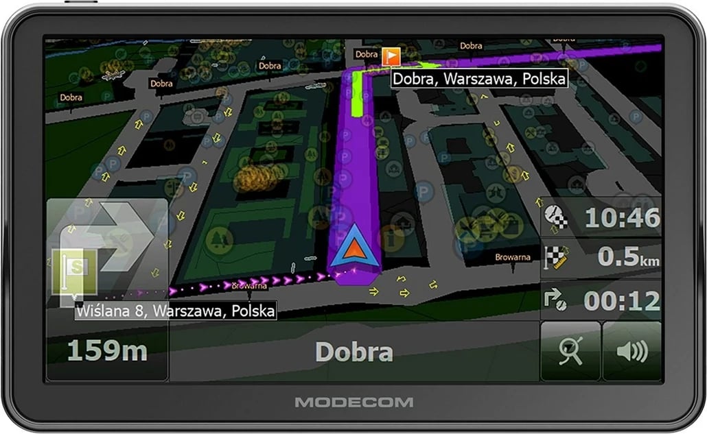 Navigacion për vetura MODECOM FreeWAY CX 7.3, 16 GB, E zezë