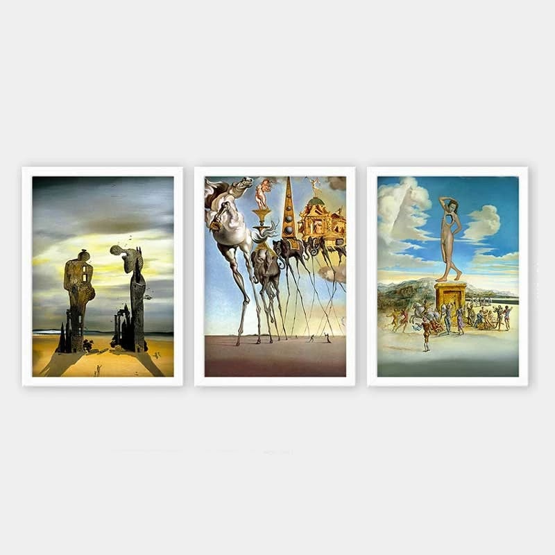 Pikturë dekorative me kornizë (3 copë), Wallity, 3BC_UN62323_3545