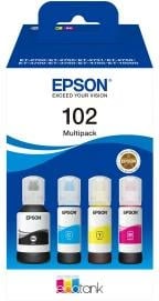 Bojë printeri, Epson, 102 EcoTank, 130 ml, 4-ngjyra, set 4-shishe (C13T03R640)