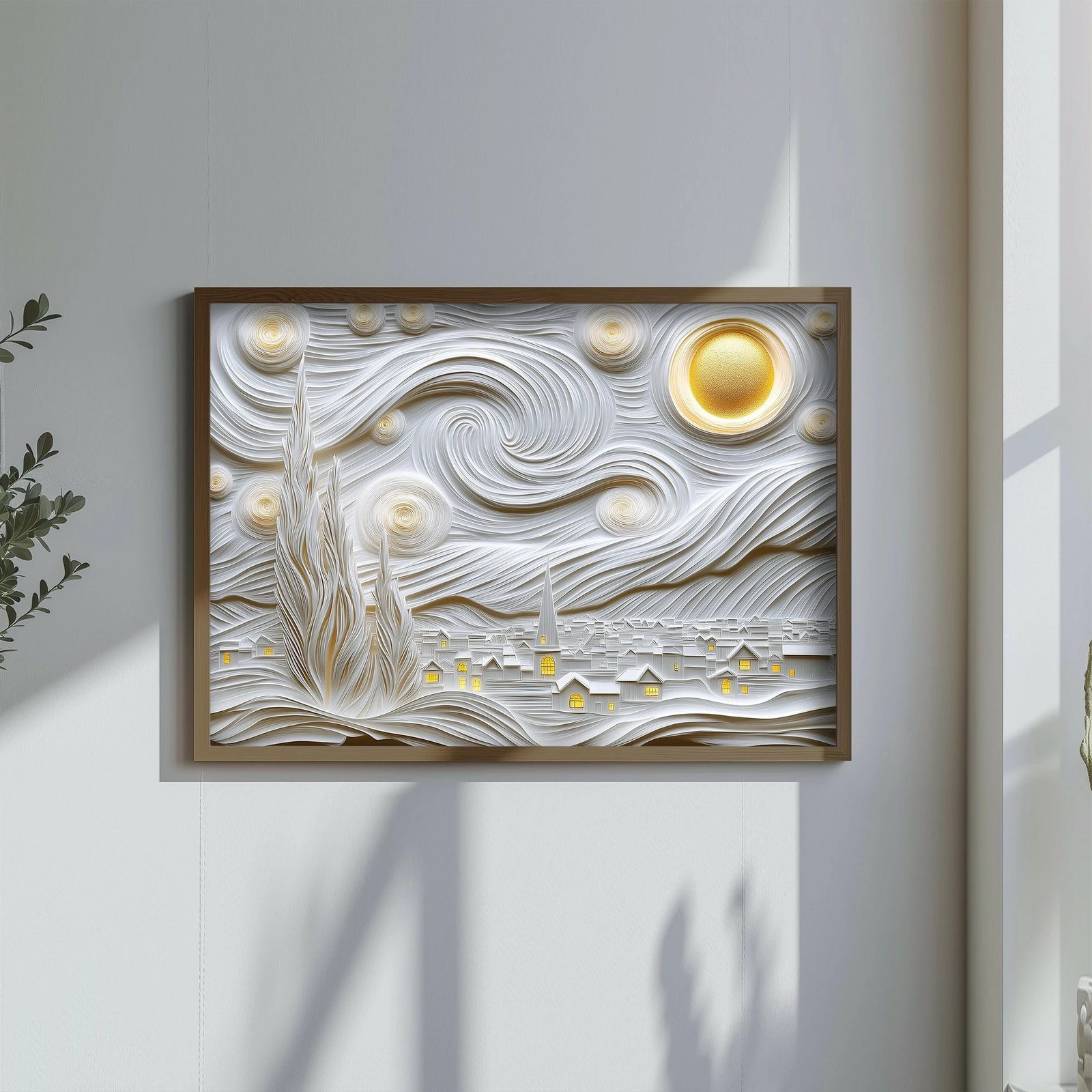 Pikturë dekorative me kornizë MDF, Wallity, TUN124-XL, shumëngjyrëshe, 50x70x3.5cm