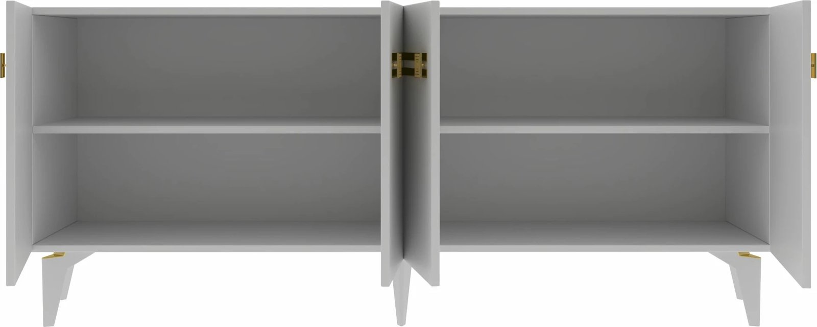 Konsol Skye Decor, Hayat KB150, e bardhë dhe ari