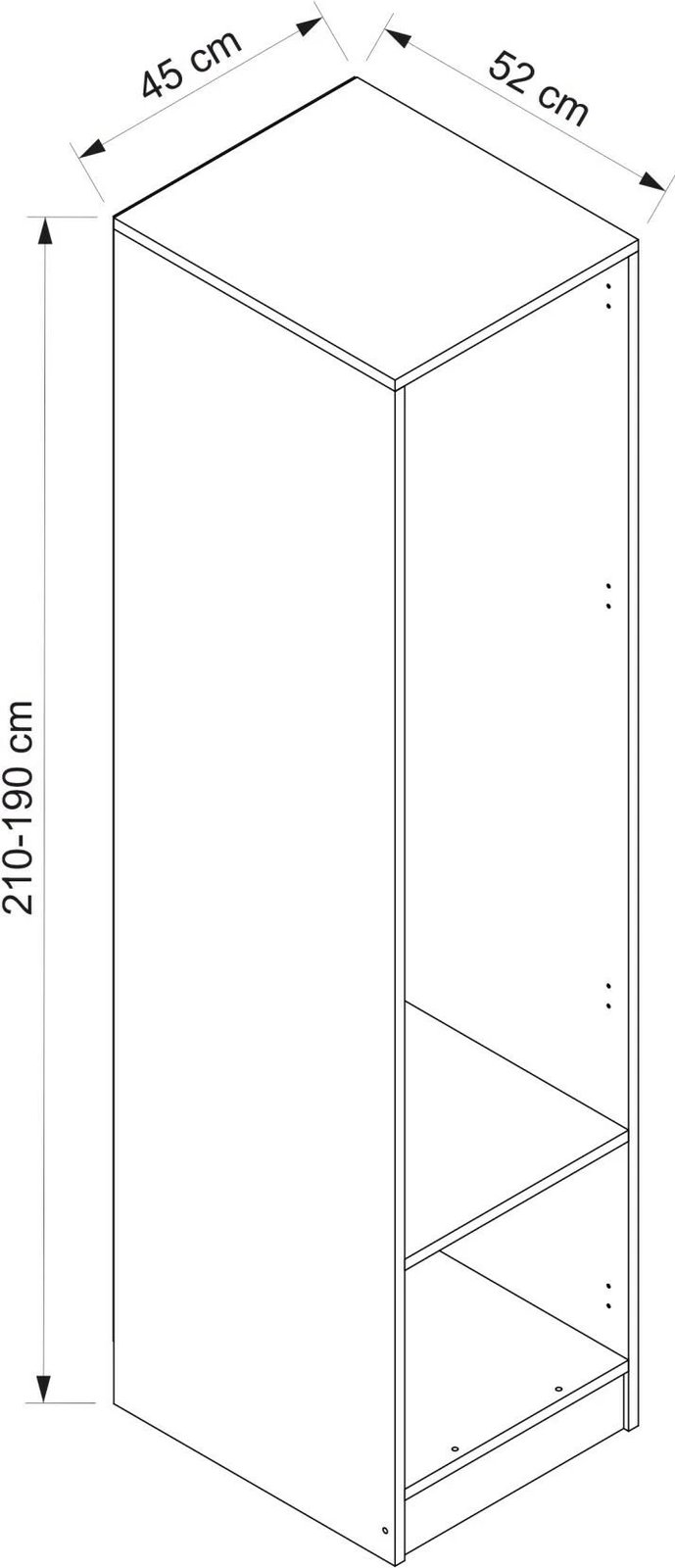 Dollap Skye Decor, anthracite, M4001 - 3762