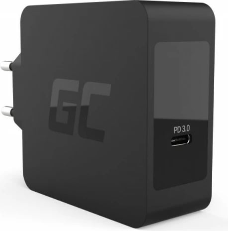 Karikues murit Green Cell CHAR09, 60W, USB-C, me kabllo USB-C 2m, Zi