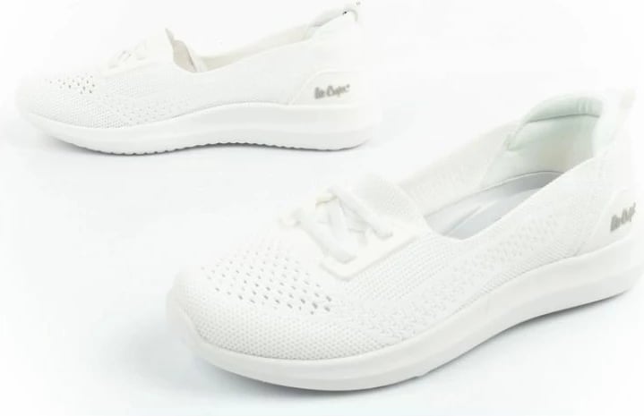 Këpucë femra Lee Cooper, të bardha