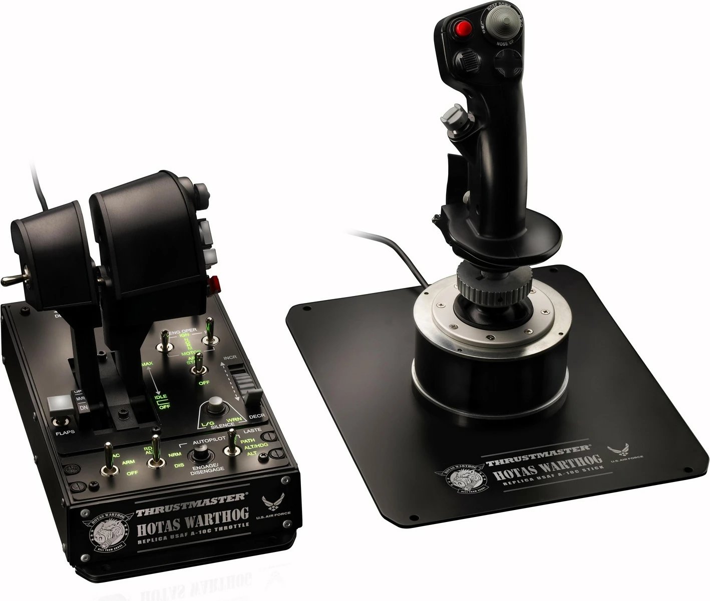 Joystick Thrustmaster Hotas Warthog për gaming, i zi