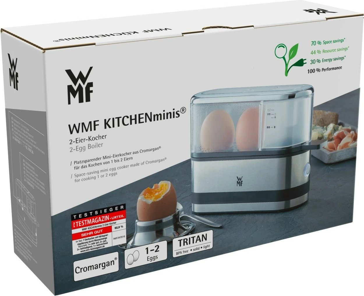 Zierës vezësh WMF KÜCHENminis 2-Eierkocher, 2 vezë, inoks