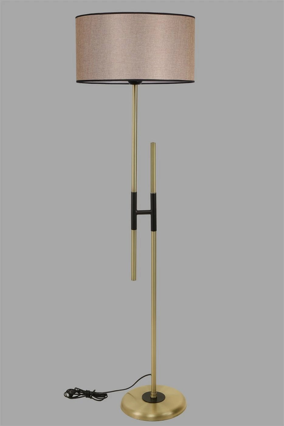 Llambë dyshemeje Opviq, ngjyrë wicker e errët, 165cm