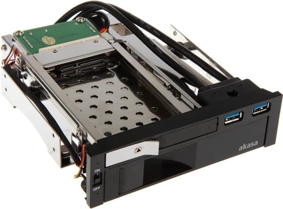 Kasë Akasa për HDD, USB 3.0, e zezë