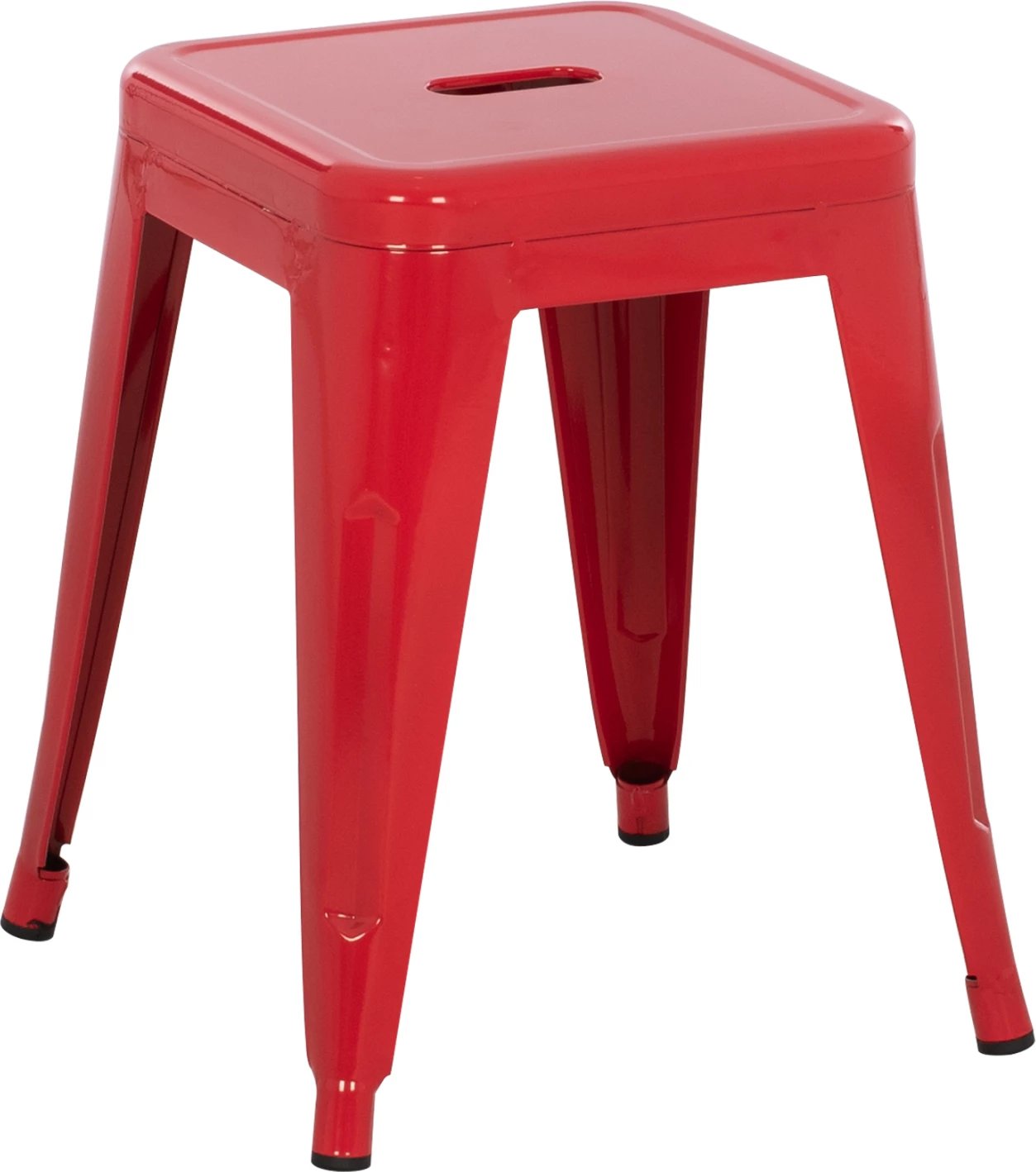 Karrige për bar MELITA FH0096.44 metalike ngjyrë kuqe 39x39x46Hcm.