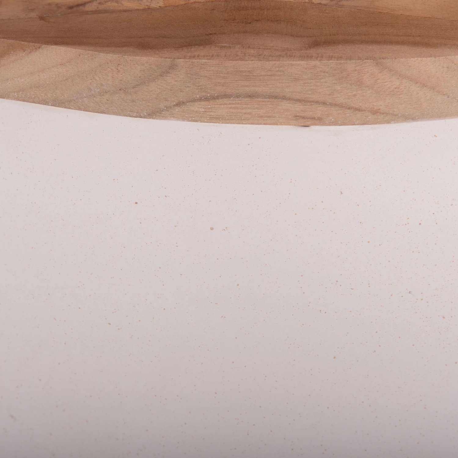 Vazo dekorative për dysheme, LINTER FH4662.02L, fibër-cement, ngjyrë e bardhë, dru tik, 41x47cm