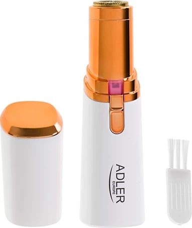 Makinë rroje trimmer për fytyrë, Adler, AD 2939, kokë me sitë, dritë LED, 1xAA, perlë-ari