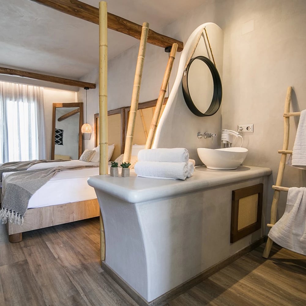 Pasqyrë muri Ringo, kornizë MDF e zezë, detaj litar, 60x7.5x60 cm