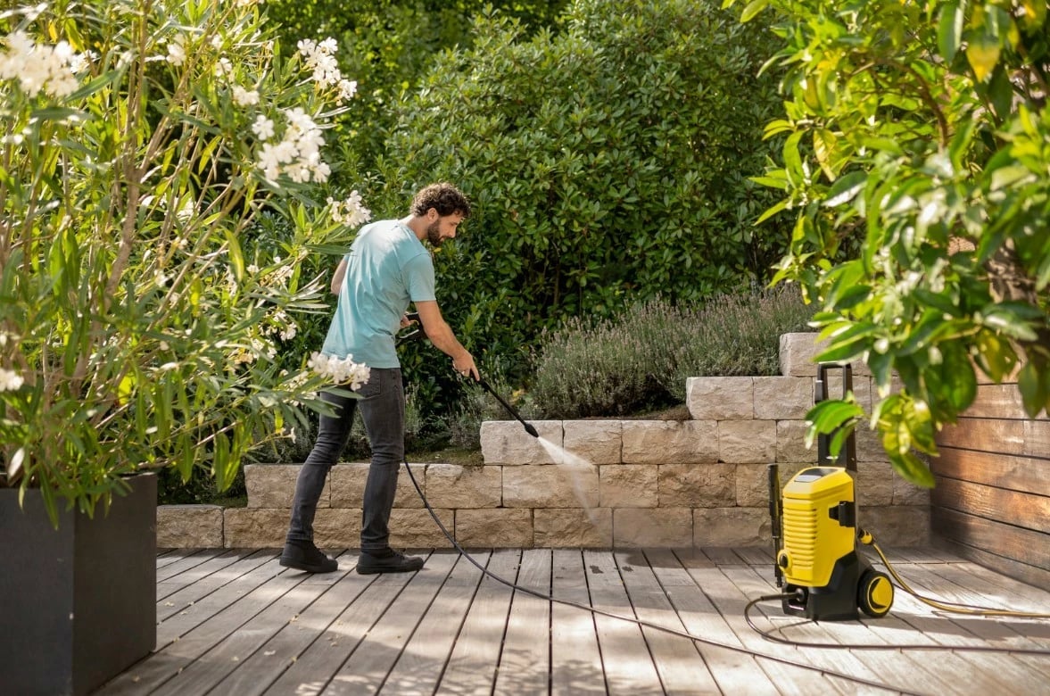Pastrues me presion Karcher K5 WCM Premium Home Modular, 145 bar, 2100 W, 8m, Zi/Verdhë, set aksesorësh