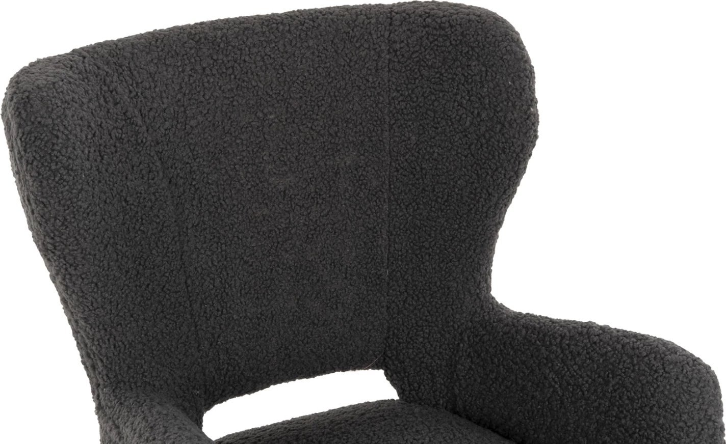 Fotelje MYLIE FH8394.21, pëlhurë boucle gri, 66x75x93H cm