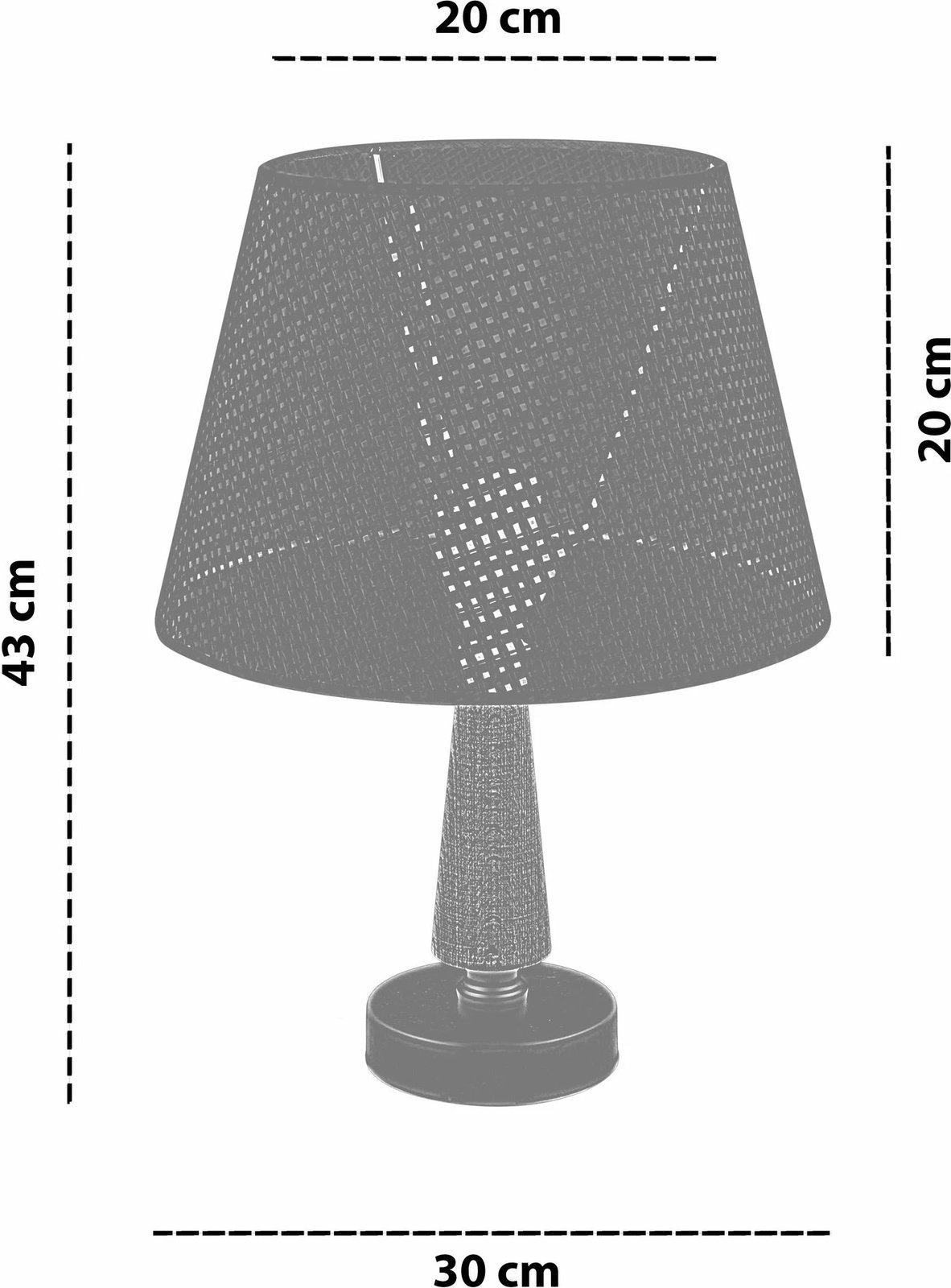 Llambë tavoline Opviq, 302, ngjyrë camel, kafe, e bardhë