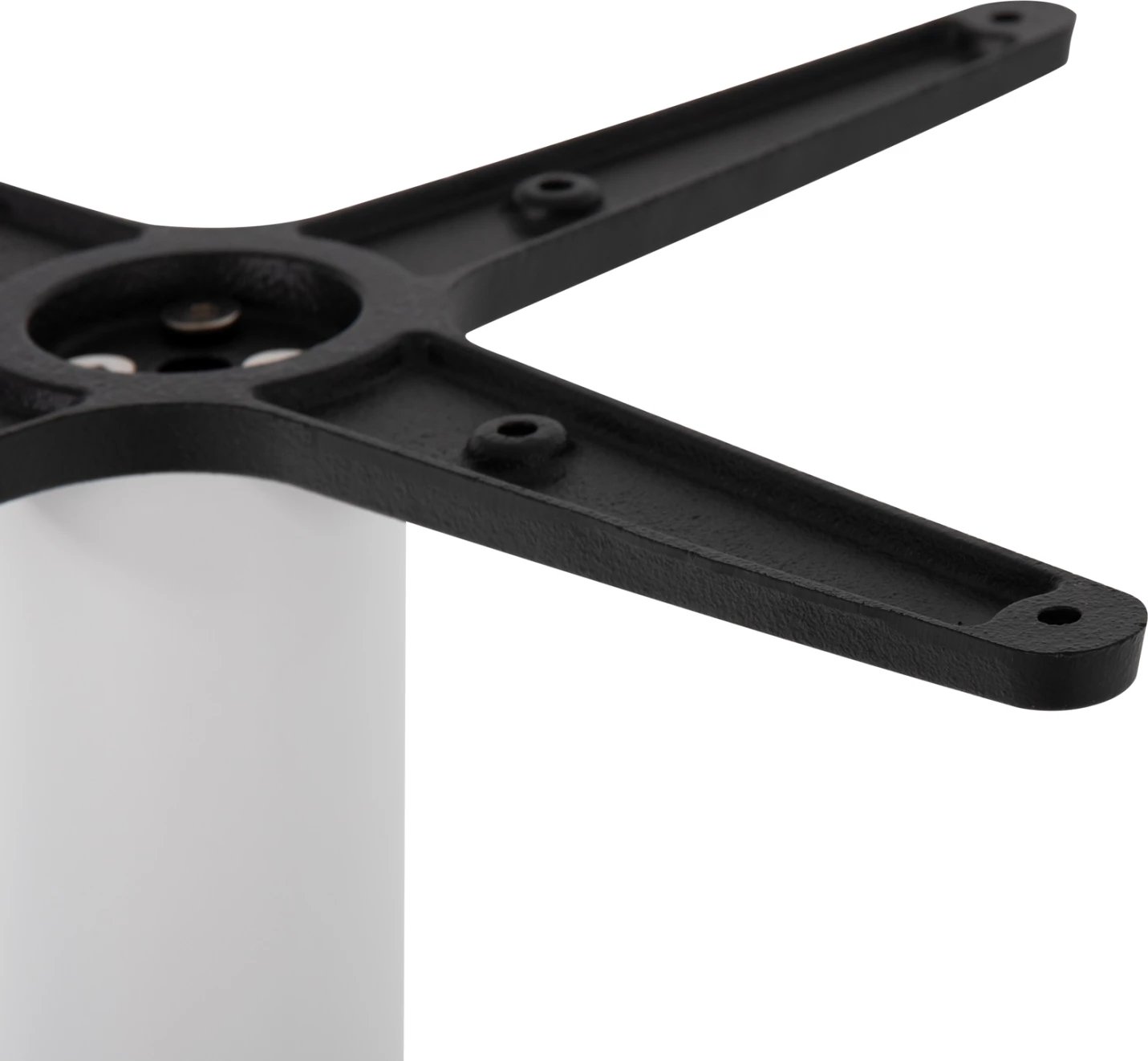 Bazë për tavolinë bari, metalike, ngjyrë e bardhë mat, FH439.02, 45x45x107H cm