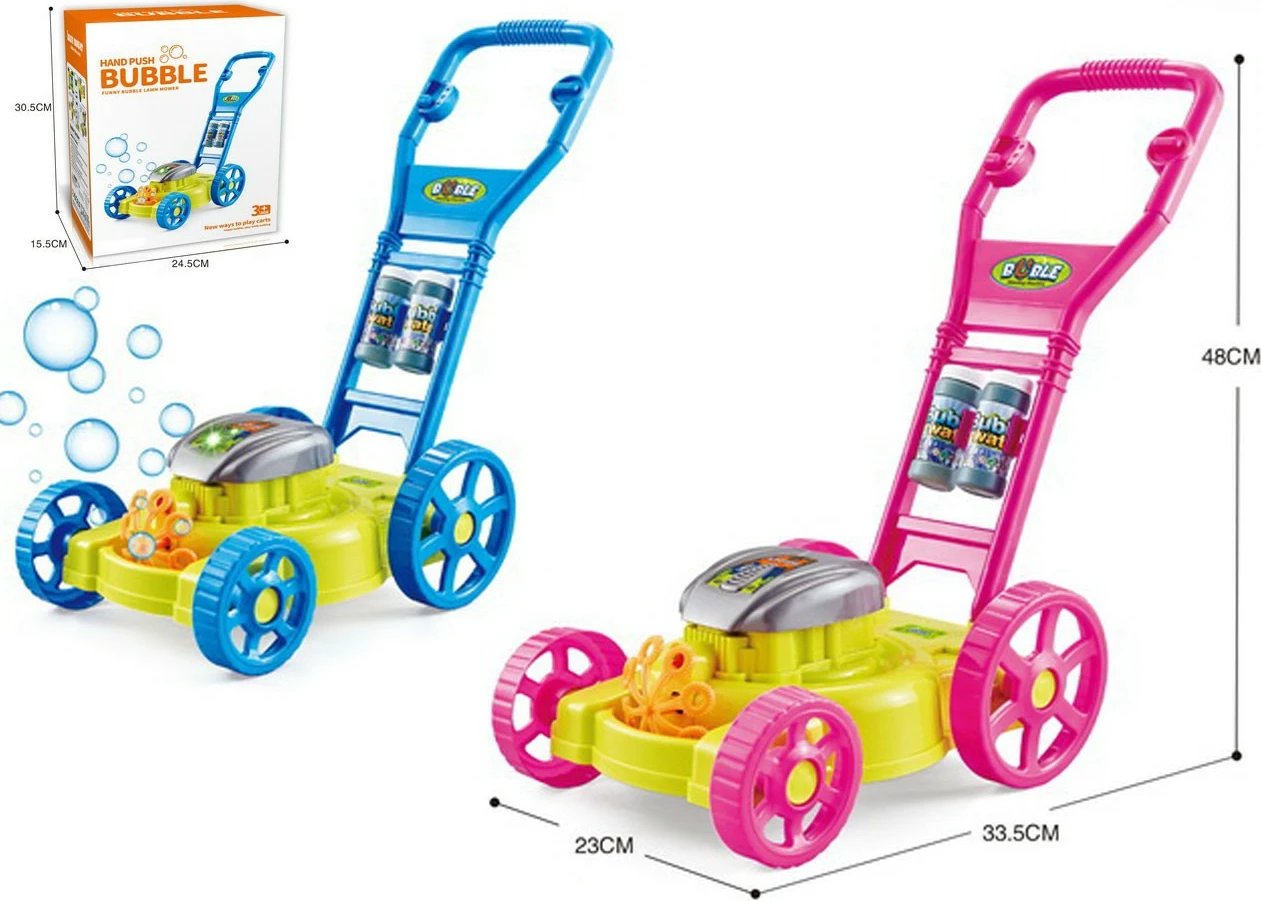 Lodër kositëse flluskash Madej 007790 me drita dhe muzikë, ngjyra të përziera