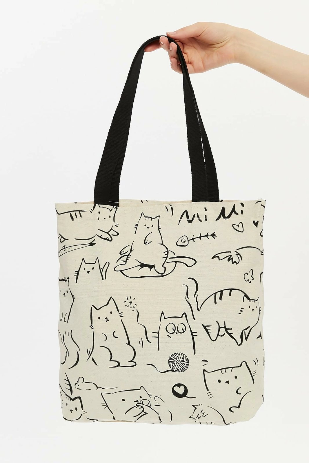 Çantë tote Zoozie Bags, krem e zezë, 2207