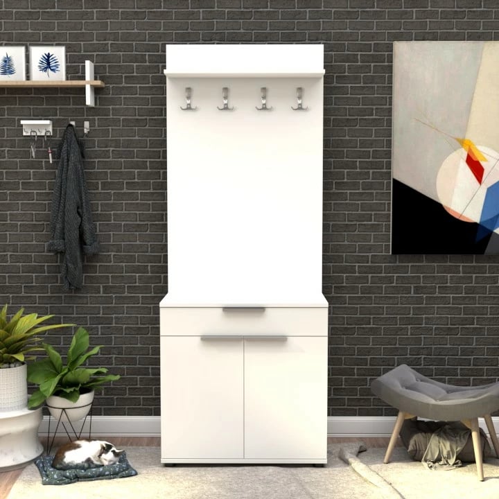 Stendë korridori Hanah Home, Prt-521-Bb-1, e bardhë