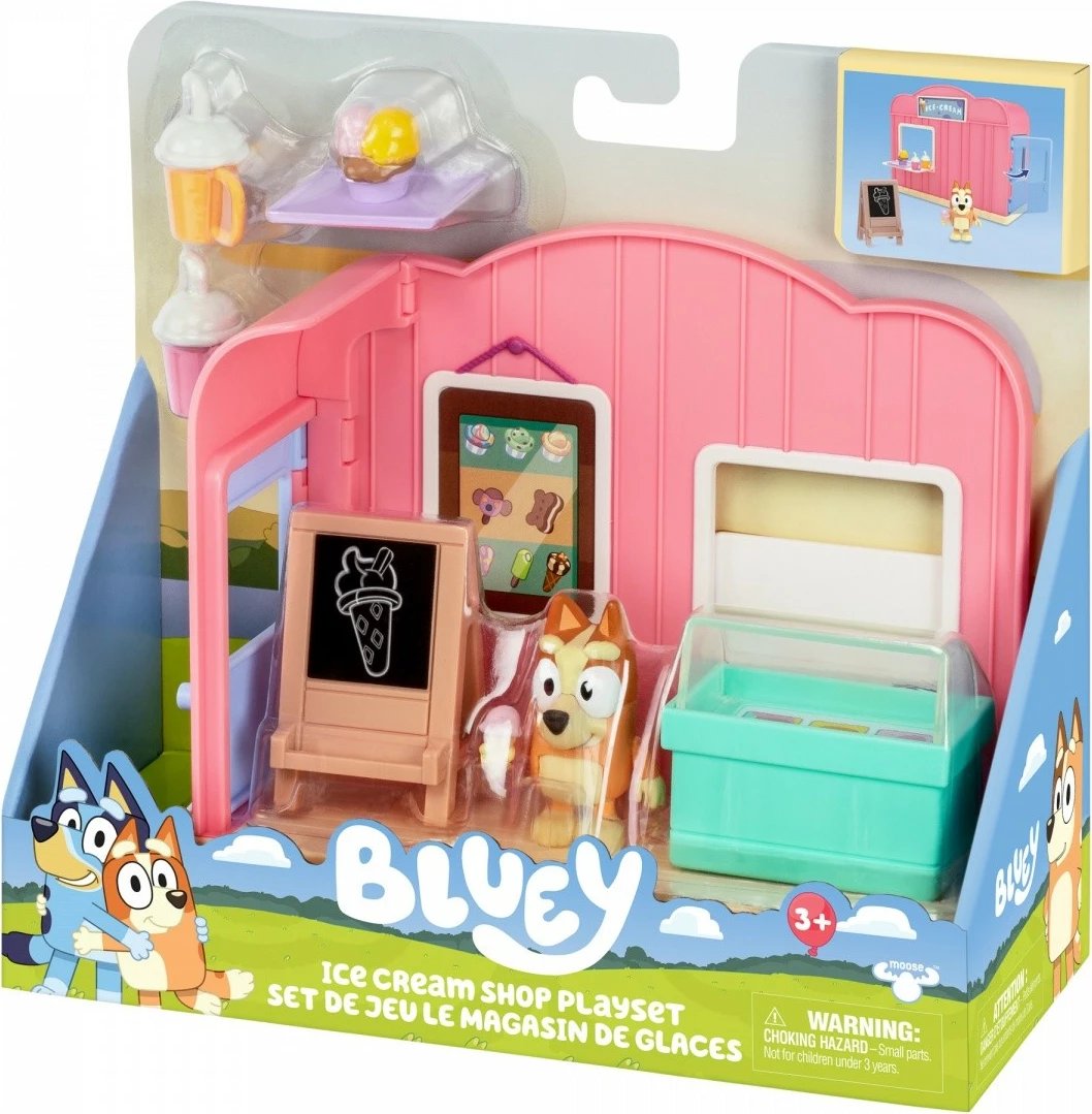 Set lodrash Bluey Mini Ice Cream Shop, Tm Toys, BLU17553, plastikë, për fëmijë, shumëngjyrësh