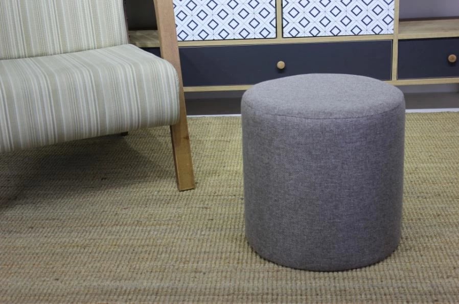 Puf cilindrik Tuffet Atelier del Sofa, anthracite