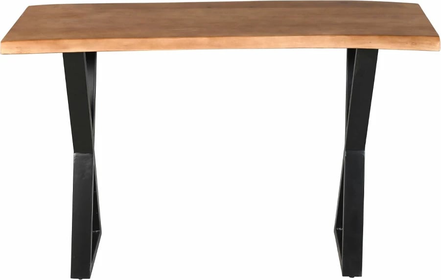 Konsolë Mingle, ngjyrë arre e zezë, 120x40x76cm