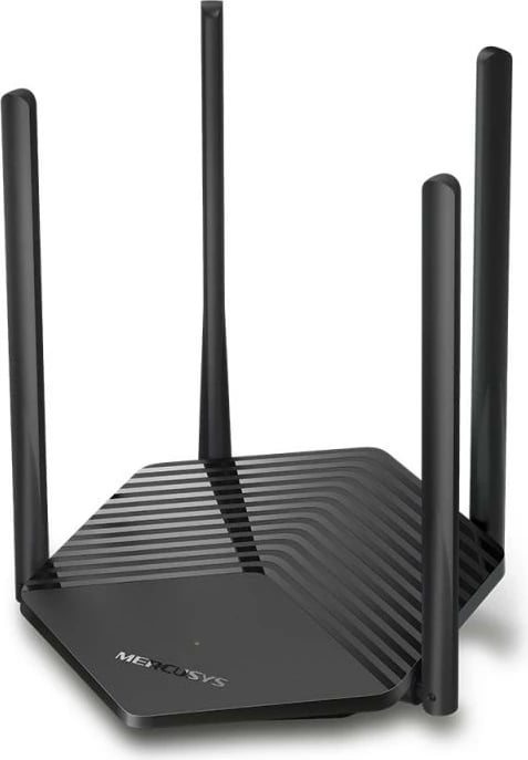 Router Wi‑Fi, Mercusys MR60X, deri 1.54 Gbps, 4 antena, i zi