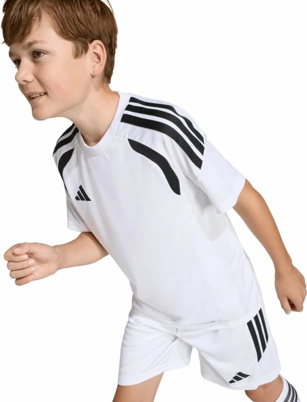 Fanellë futbolli për fëmijë adidas, e bardhë