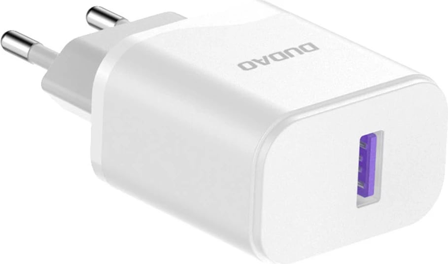 Karikues rrjeti Dudao A20EU me kabllo USB-A në Lightning, 18W, Bardhë Karikues rrjeti Dudao A20EU me kabllo USB-A në Lightning, 18W, Bardhë