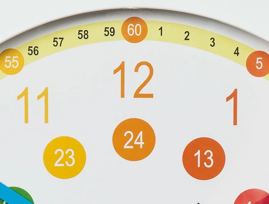 Orë muri Hama 186395, analoge, shumëngjyrëshe, 30 cm