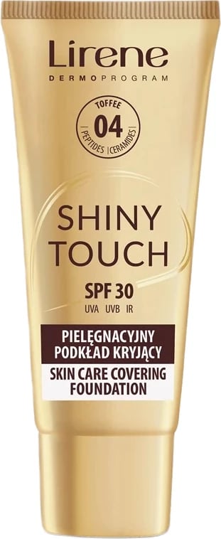 Fondatinë Lirene Shiny Touch Skin Care Cover për femra 04 Toffee 30ml