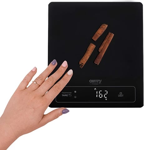 Peshore kuzhine, Camry CR 3175, 15 kg, njësi g/ml/lb:oz/fl'oz, ekran LED, platformë qelqi 24x20 cm, e zezë