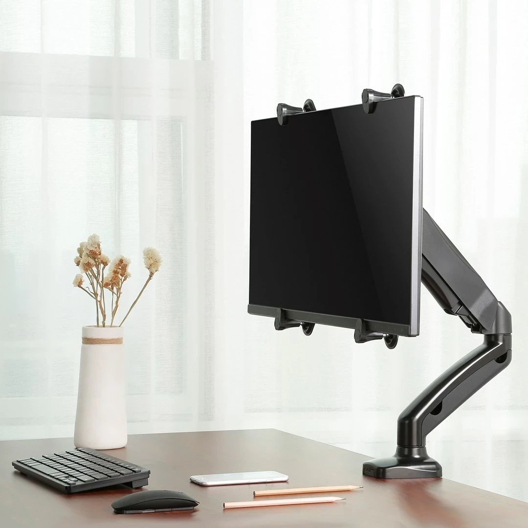 Adapter për ekran Maclean MC-899, 13-27 inç, 75x75/100x100 mm, deri 8 kg, i zi