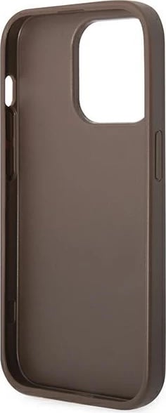 Mbështjellës Guess GUHCP14LG4GLBR për iPhone 14 Pro 6.1", hardcase, kafe