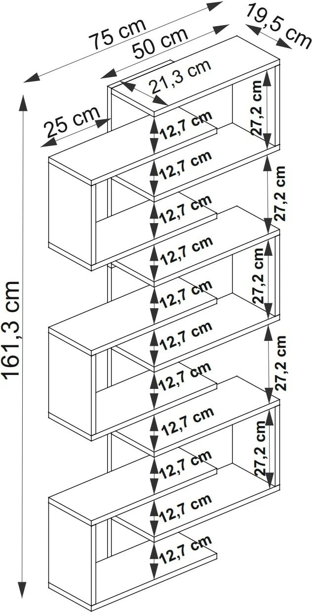 Raft librash Skye Decor, ngjyrë arr