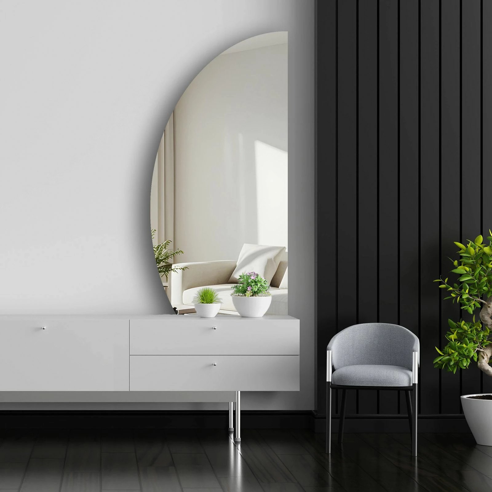 Pasqyrë Skye Decor, shumëngjyrëshe, 52x135cm, 52135Ayna-002