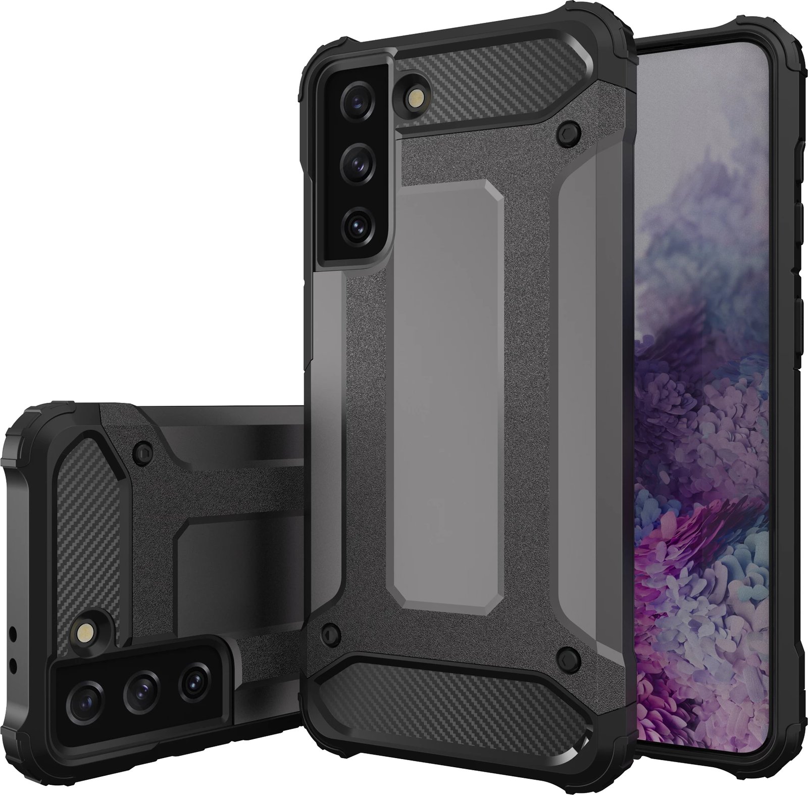 Mbështjellës Hurtel Hybrid Armor për Samsung Galaxy S23+, kaltër